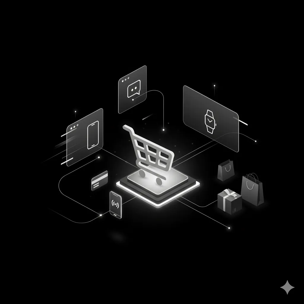 E-ticaret altyapısı illüstrasyonu